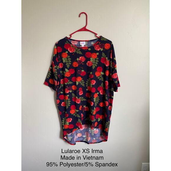 NWT XS Lularoe Floral Irma - Picture 2 of 3